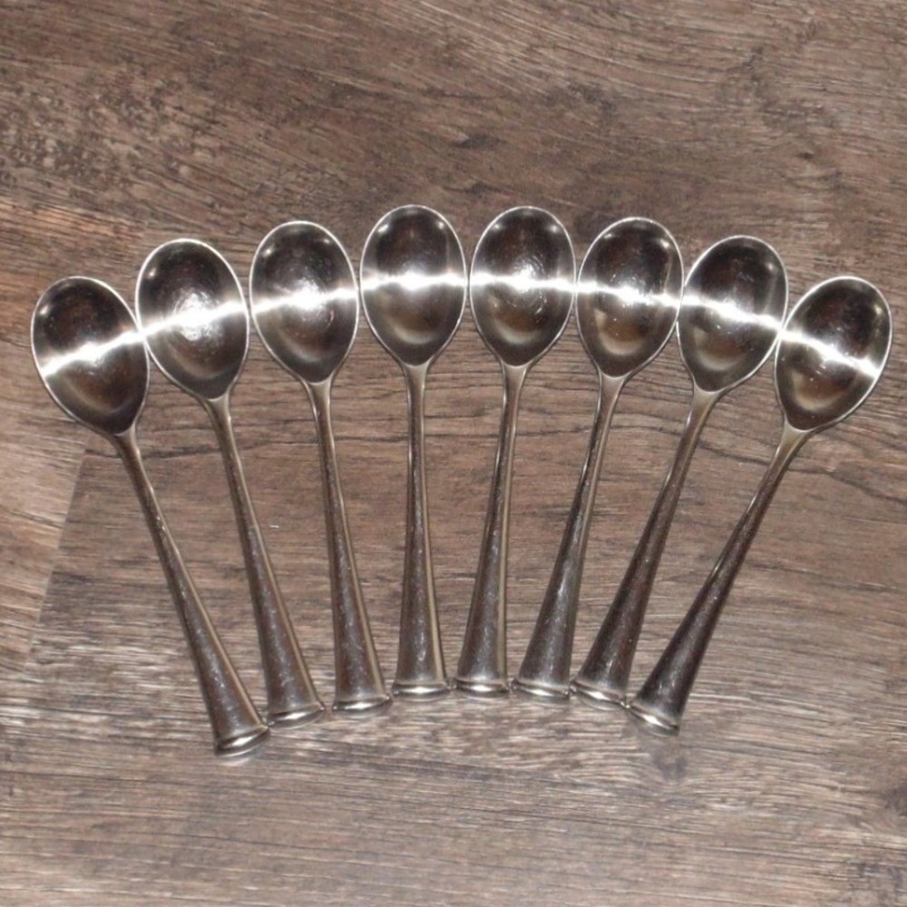 Georgian House Teaspoons Set of 8 Japan 18-8 Stainless Steel Silverware Good
